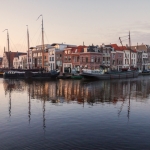 Galgewater bij schemering