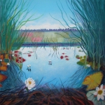 Waterlelies in de polder