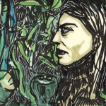 Jungle eyes marker drawing #37