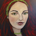Beauty with flowers in her hair