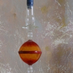 kandelaar met rode bol