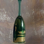 kandelaar met groen, geel en turquoise