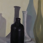 Stilleven met flessen