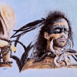 Maori man met tatoeages