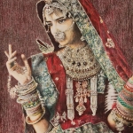 Dame van het nomadische Rabari volk in India