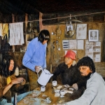 Uitgeput in de Mutthorn hut