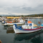 Vissersbootjes in haventje van Kyparissia
