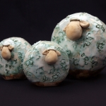 Het ronde schaap met lammetjes