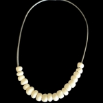 Porseleinen kralen ketting. 