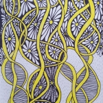 White, yellow and black