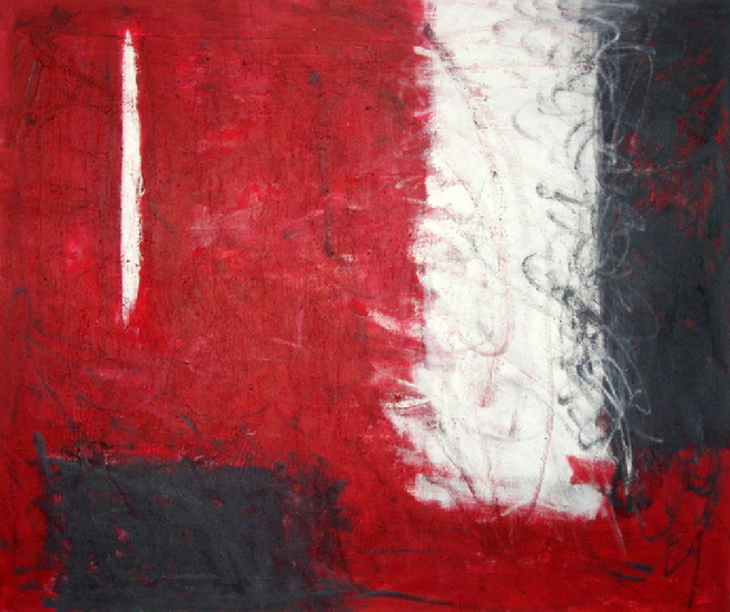 rood wit zwart abstract