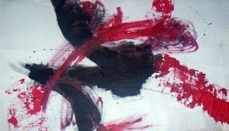 zw.wit rood abstract2