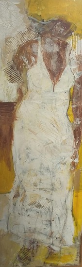 Woman in white dress