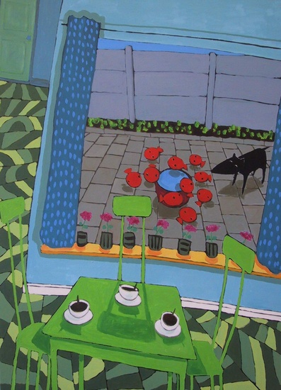 aan de groene tafel,z.t.