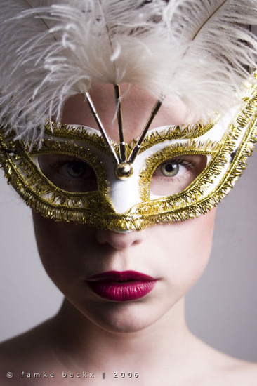 Masked woman