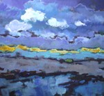 abstracte landschappen vormen mijn inspiratiebron voor het totaal abstracte werk. In deze landschapserie zoek ik naar nieuwe vormen en nieuwe technieken om weer toe te passen