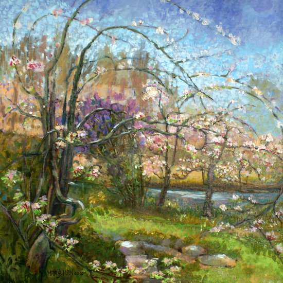 Tussen appelbomen door