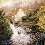 Doorlopende serie over de loop van 'ons' riviertje in de achtertuin. Ons Huisje heet dan ook Kan an Dour; liedje van het water.