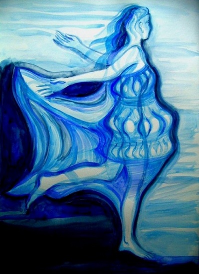 Dancing pelican-shell