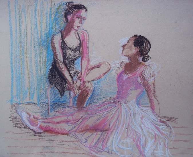 dancers having a chat