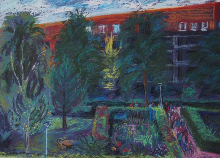 Waterrijkweg in augustus