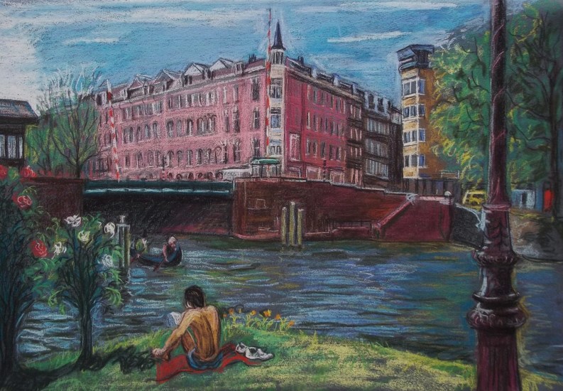 View west from the Marnix plantsoen