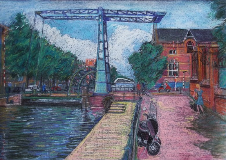 Two bridges into the Westerpark