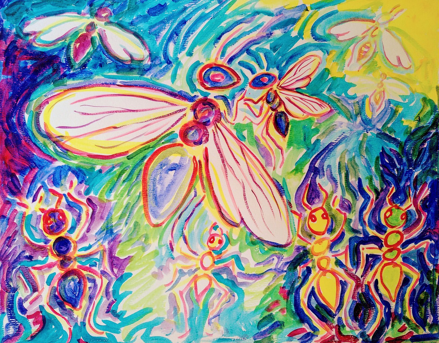 The sending out of the ant queens