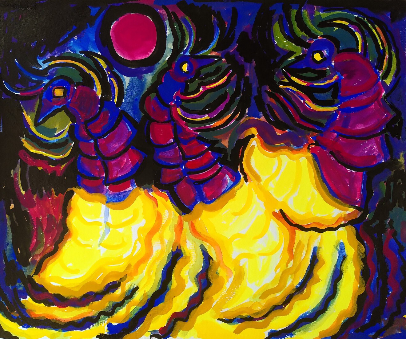 Dance of the glowworms