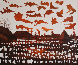 Acryl en/of olie op doek of paneel