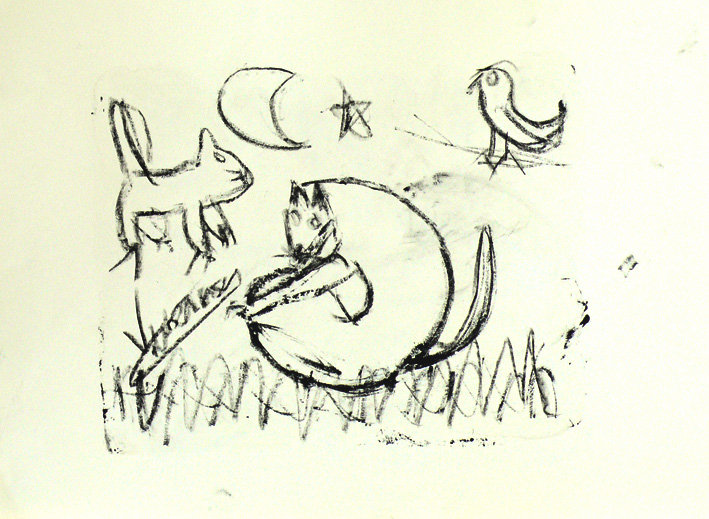 Animals untitled - litho
