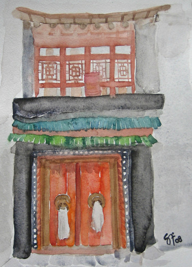 Temple Door in Leh, North-west India