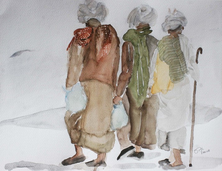 Three Men in Rajasthan, India