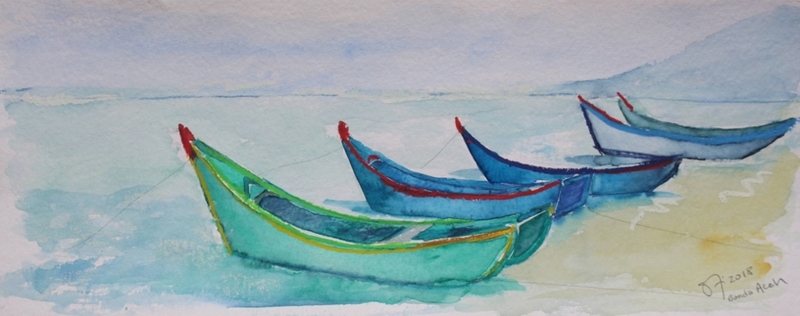 Fishing Boats in Aceh, Indonesia