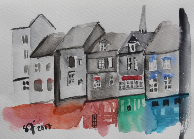 Houses in Honfleur, France