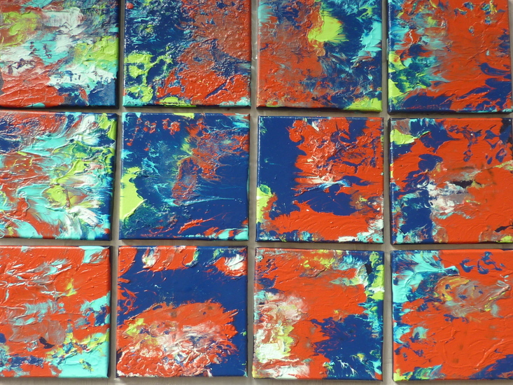 12 delig abstract werk