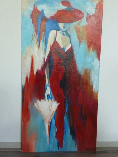 Woman with umbrella