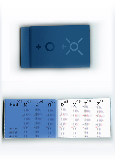 Agenda met zon en maanstanden