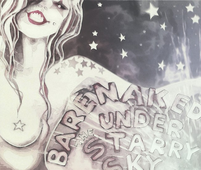 Barenaked under the starry sky