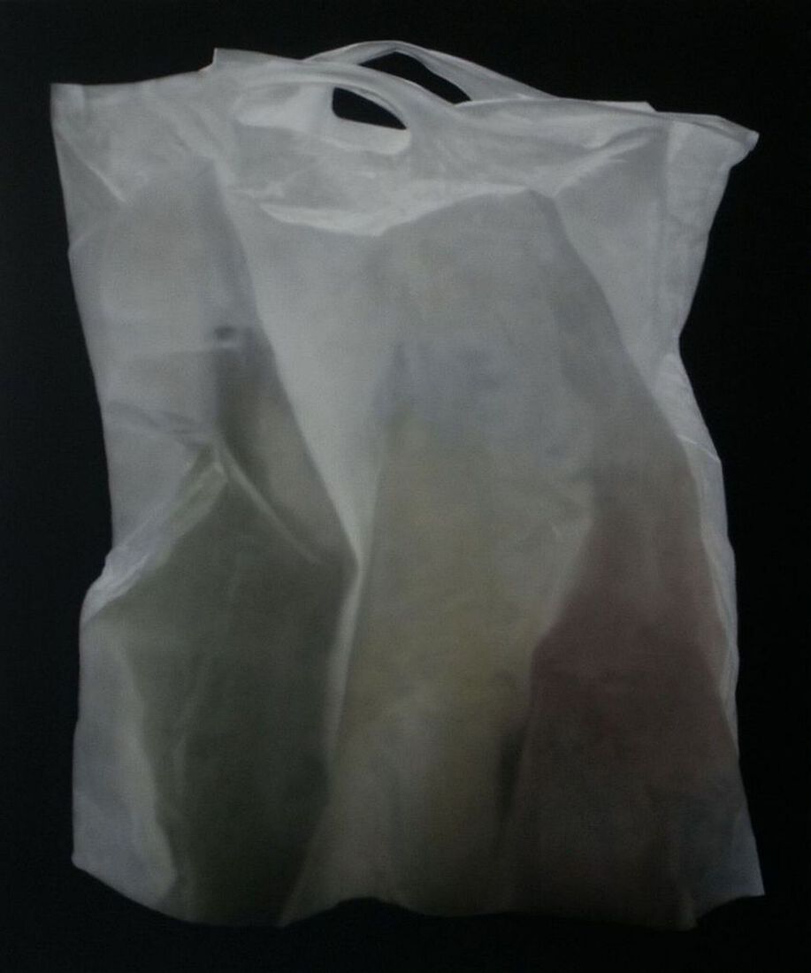 White bag with bottles