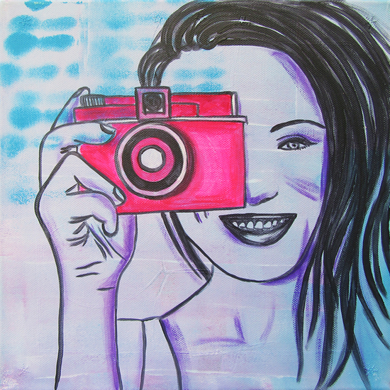 Meid met Fototoestel