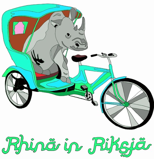 Rhino in Riksja
