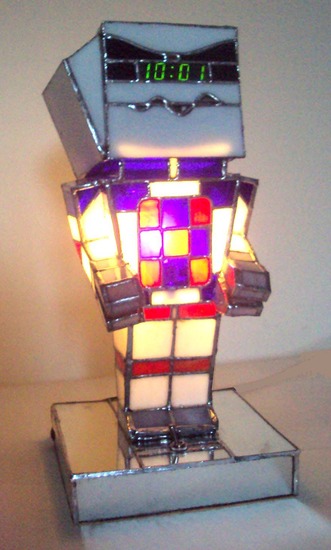Robotlampje met wekkerradio