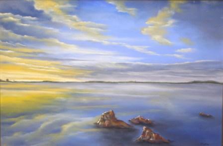 Cornwall gezicht op zee