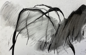 Vanuit een nog onbekende bron ontstaan tekenen van levenslust. Het is de nog ongevormde ongeboren, zich langzaam ontwikkelende hoop.