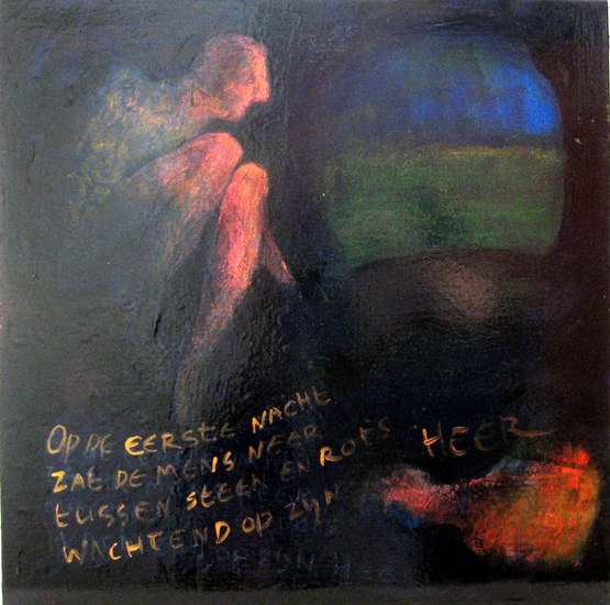 wachtend op zijn heer