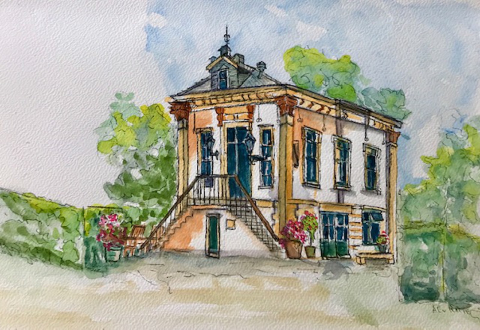 Raadhuis uit 1870 Monument Dirkshorn