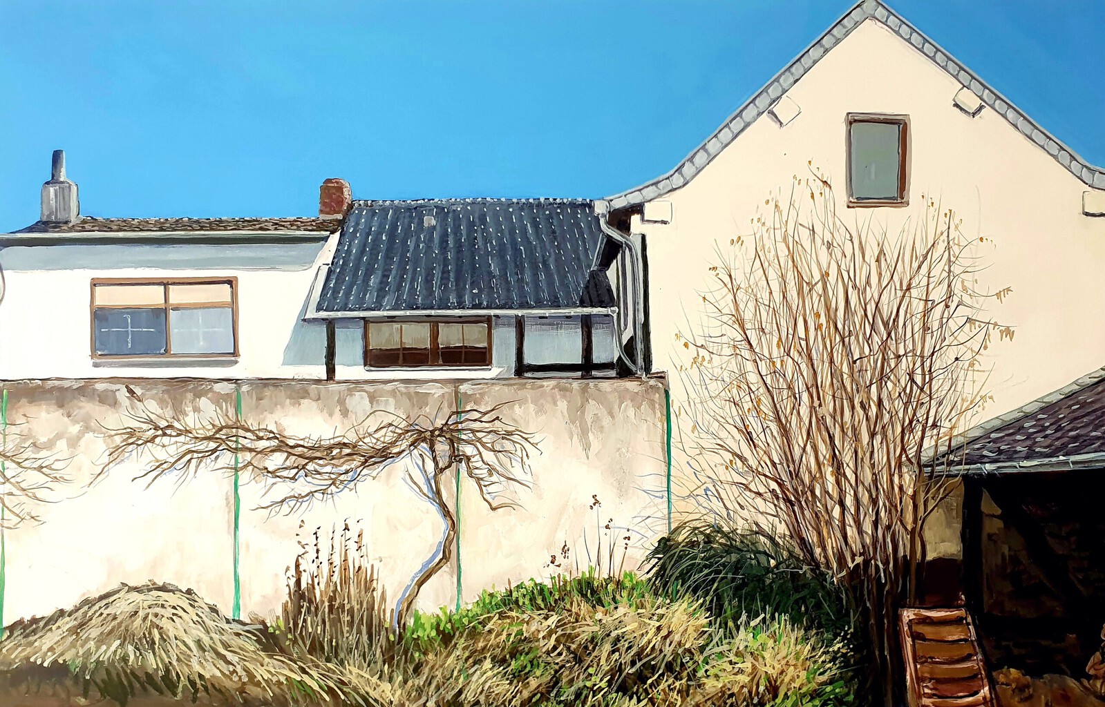 Tuin in Wiszkirchen, zonlicht