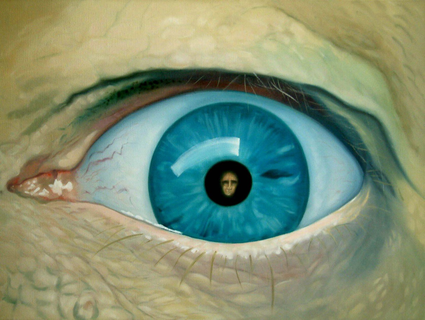 Oog met reflectie 3, zelfportret