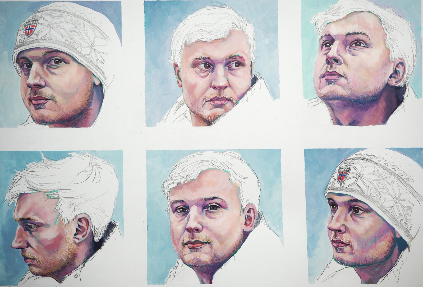 Zes portretten van Mik